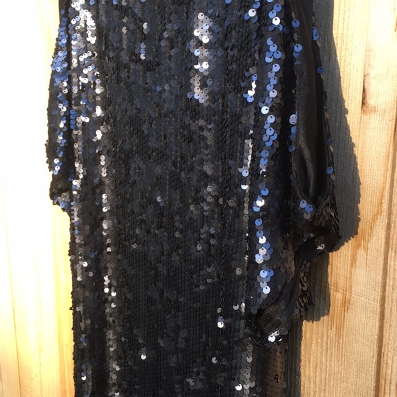 AIDAN MATTOX blue sequin dress - Picture 5 of 13